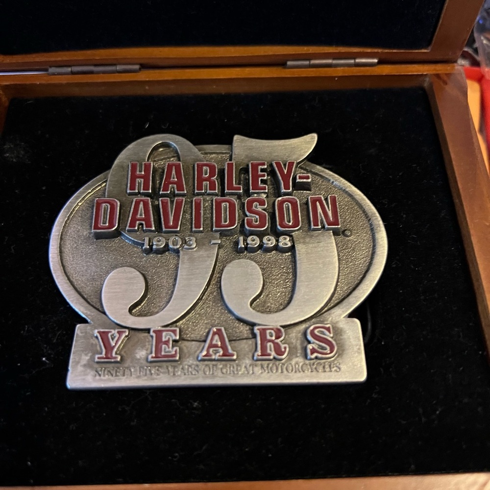 Harley Davidson 95th Anniversary belt buckle